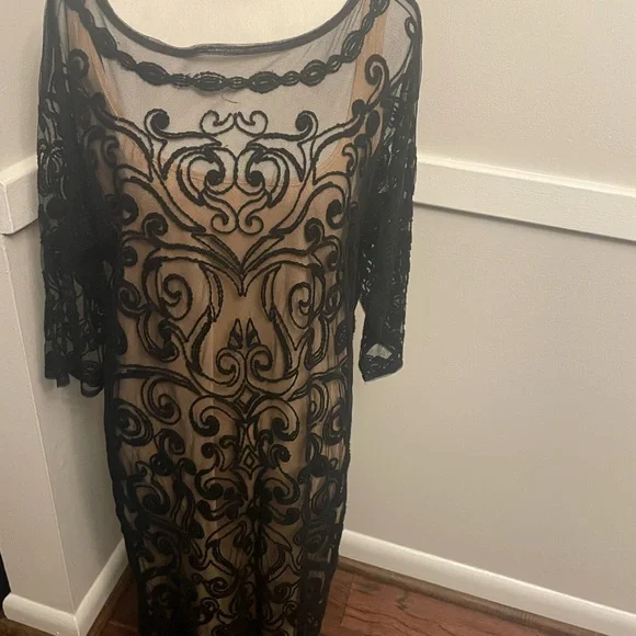 black tall mini dress Cap Sleeve Wrap Mini Dress for Tall Women in Black M / Tall / Black